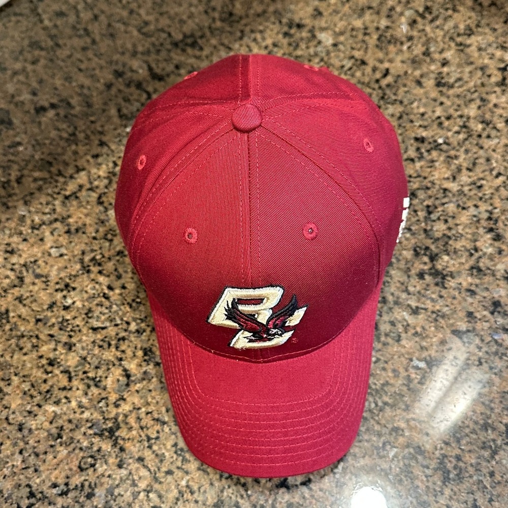 Boston College Adidas Adjustable Baseball Cap Men OS Maroon Cotton - Picture 6 of 10